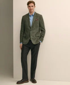 Classic Fit Wool Flannel Dress Pants