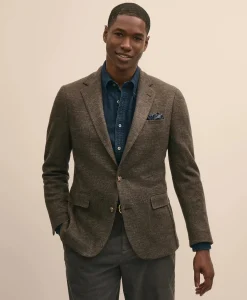 Classic Fit Wool Jacquard Knit Sport Coat