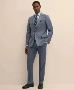 Classic Fit Wool Mini-Houndstooth 1818 Suit