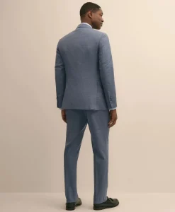 Classic Fit Wool Mini-Houndstooth 1818 Suit