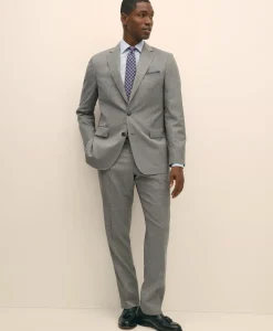 Classic Fit Wool Mini Houndstooth 1818 Suit