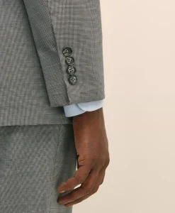 Classic Fit Wool Mini Houndstooth 1818 Suit