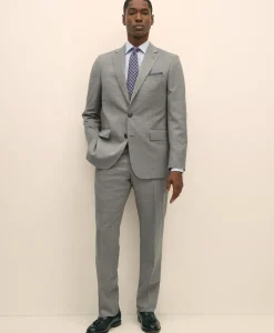 Classic Fit Wool Mini Houndstooth 1818 Suit