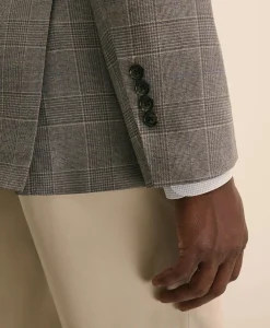 Classic Fit Wool Overcheck Glen-Plaid Sport Coat