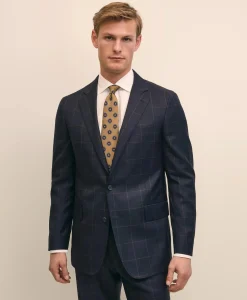 Classic Fit Wool Windowpane 1818 Suit