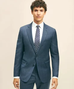 Classic Fit Wool Windowpane 1818 Suit
