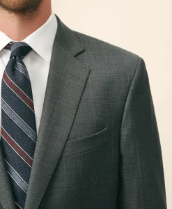 Classic Fit Wool Windowpane 1818 Suit