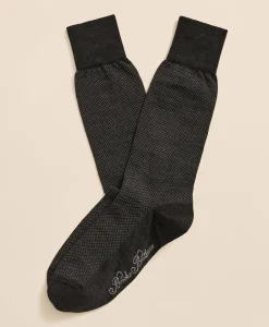Cotton-Blend Birdseye Socks