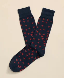 Cotton-Blend Heart Socks