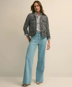 Cotton Blend Tweed Jacket