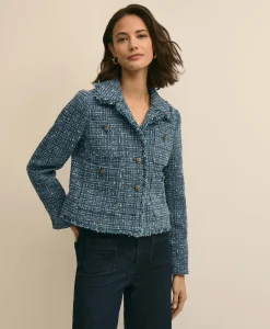 Cotton Blend Tweed Jacket