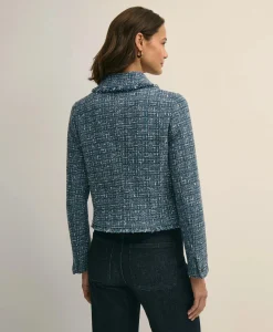 Cotton Blend Tweed Jacket