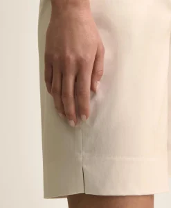 Cotton Blend Twill Bermuda Shorts