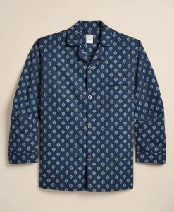 Cotton Broadcloth Foulard Pajamas