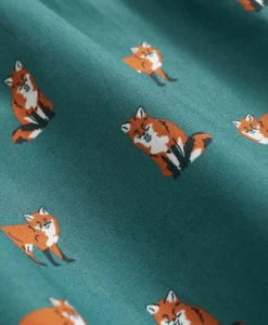 Cotton Broadcloth Fox Motif Boxers