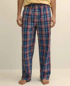Cotton Broadcloth Madras Lounge Pants