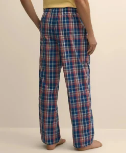 Cotton Broadcloth Madras Lounge Pants
