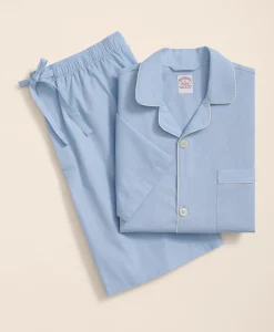 Cotton Broadcloth Short Pajamas