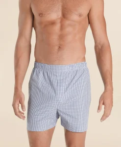 Cotton Broadcloth Small Check Boxers
