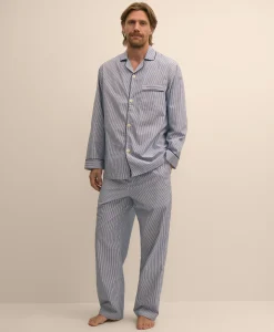 Cotton Broadcloth Striped Pajamas