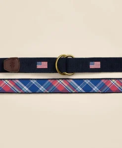 Cotton Flag Embroidered Belt