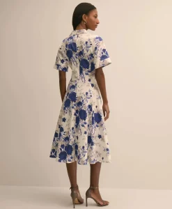 Cotton Floral Shirtdress
