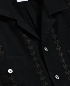 Cotton Guayabera Embroidered Short-Sleeve Shirt