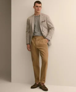 Cotton Herringbone Gurkha Pants