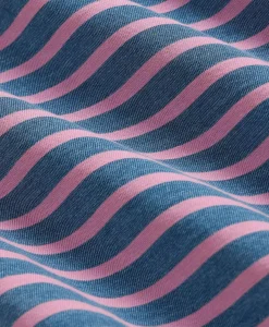 Cotton Indigo-Dyed Heavyweight Mariner Stripe Long-Sleeve T-Shirt