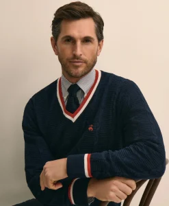 Cotton Lightweight Tennis Sweater