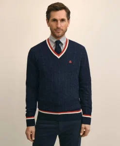 Cotton Lightweight Tennis Sweater
