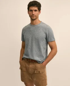 Cotton-Linen Pique T-Shirt