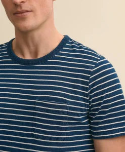 Cotton Mariner Stripe Indigo T-Shirt