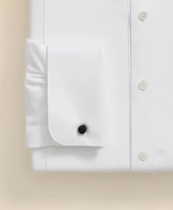 Cotton Oxford Button-Down Collar, Pique Bib Tuxedo Shirt
