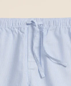 Cotton Oxford Stripe Lounge Shorts