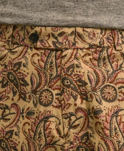 7" Cotton Paisley Print Shorts