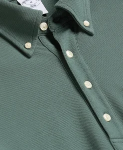 Cotton Pique Popover Polo Shirt