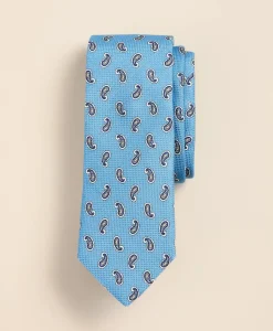 Cotton-Silk Foulard Tie