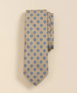 Cotton-Silk Square Flower Tie