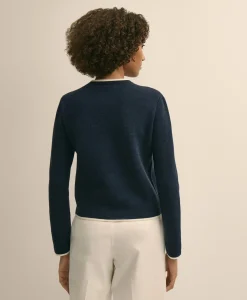 Cotton Tipped 4-Pocket Cardigan