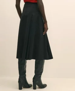 Cotton Twill A-Line Skirt