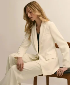 Crepe Relaxed Fit Jacket
