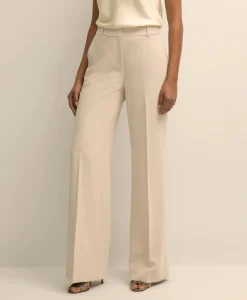 Crepe Wide-Leg Pants