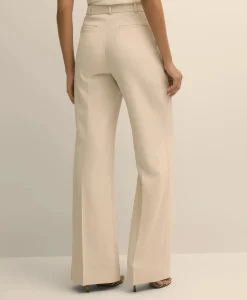 Crepe Wide-Leg Pants