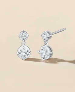 0.5 CT. Lab-Grown Diamond 14k Gold Drop Earrings