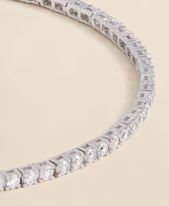 2 CT. Lab-Grown Diamond 14k Gold Link Bracelet