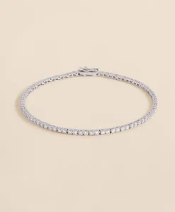 2 CT. Lab-Grown Diamond 14k Gold Link Bracelet