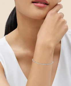 2 CT. Lab-Grown Diamond 14k Gold Link Bracelet