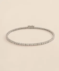 3 CT. Lab-Grown Diamond 14k White Gold Tennis Bracelet