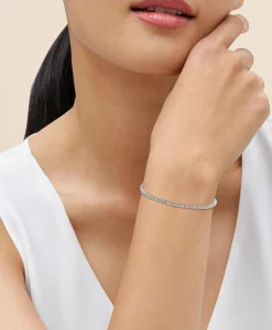 3 CT. Lab-Grown Diamond 14k White Gold Tennis Bracelet